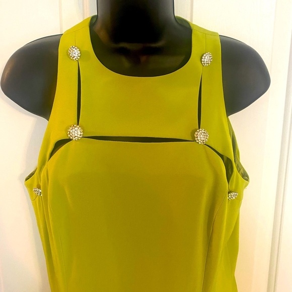 “CACHE” Keyhole Cut-Outs & Rhinestone Dress - Picture 4 of 14